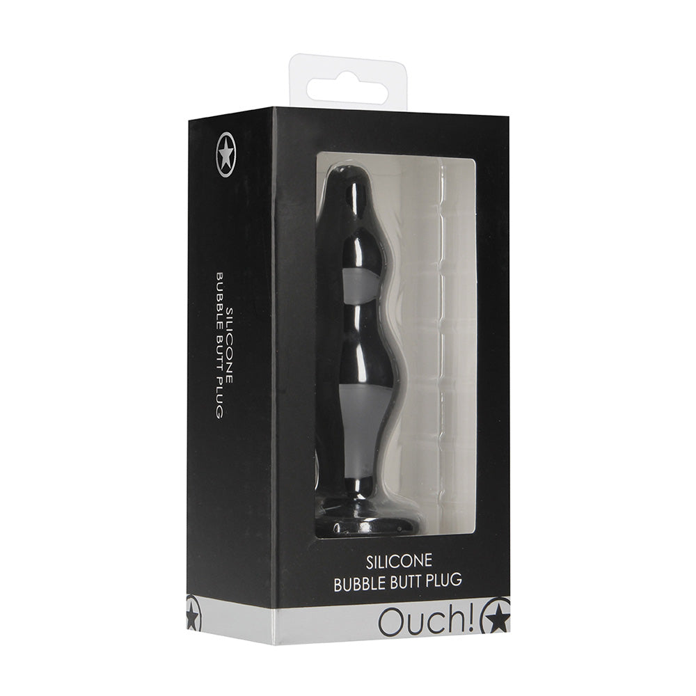 Ouch! Bubble Butt Plug Black | 8714273930682 | Discreet Personal Wellness