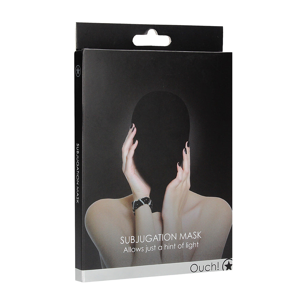 Ouch! Subjugation Mask Black | 8714273949530 | Discreet Personal Wellness