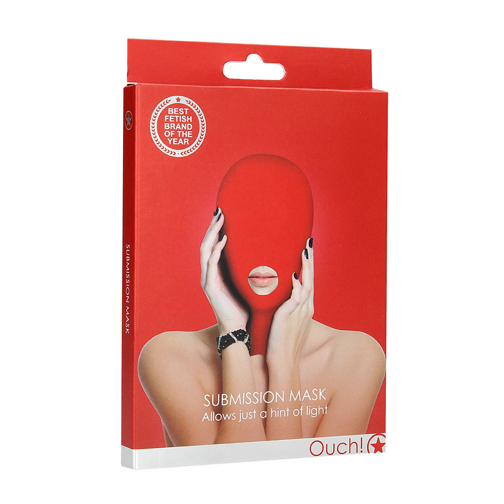 Ouch! Submission Mask Red | 8714273949615 | Discreet Personal Wellness