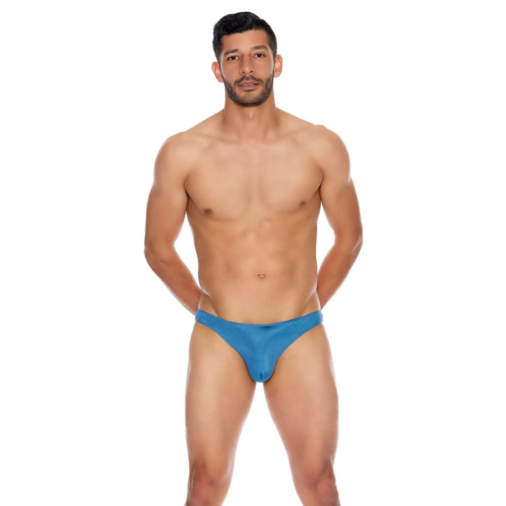Men's Microfiber Open Back Underwear Blue S/M | 8932130508137 | Discreet Personal Wellness