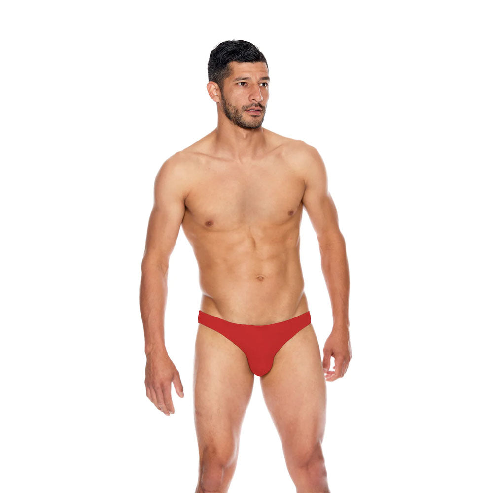 Men's Microfiber Open Back Underwear Red L/Xl | 8932130808138 | Discreet Personal Wellness