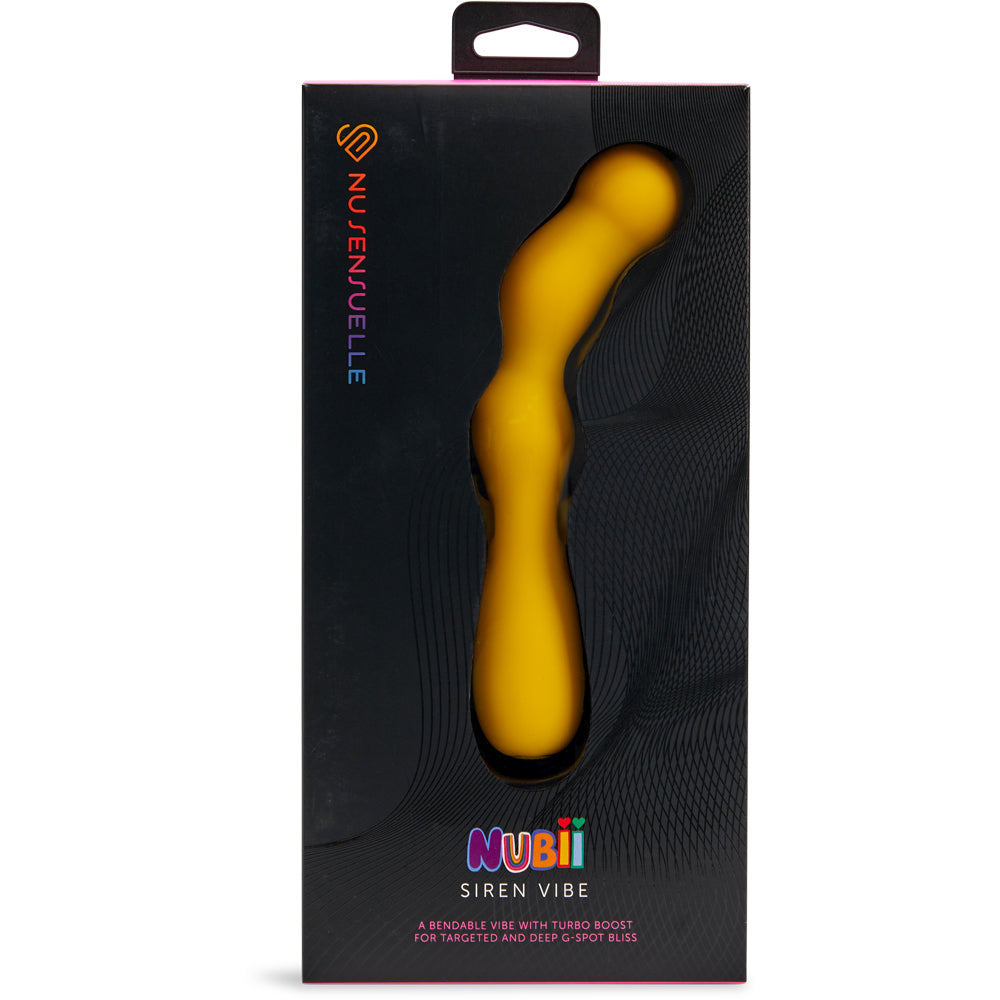 Siren Nubii G-Spot Vibe W/ Hinge Yellow | 9342851003481 | Discreet Personal Wellness