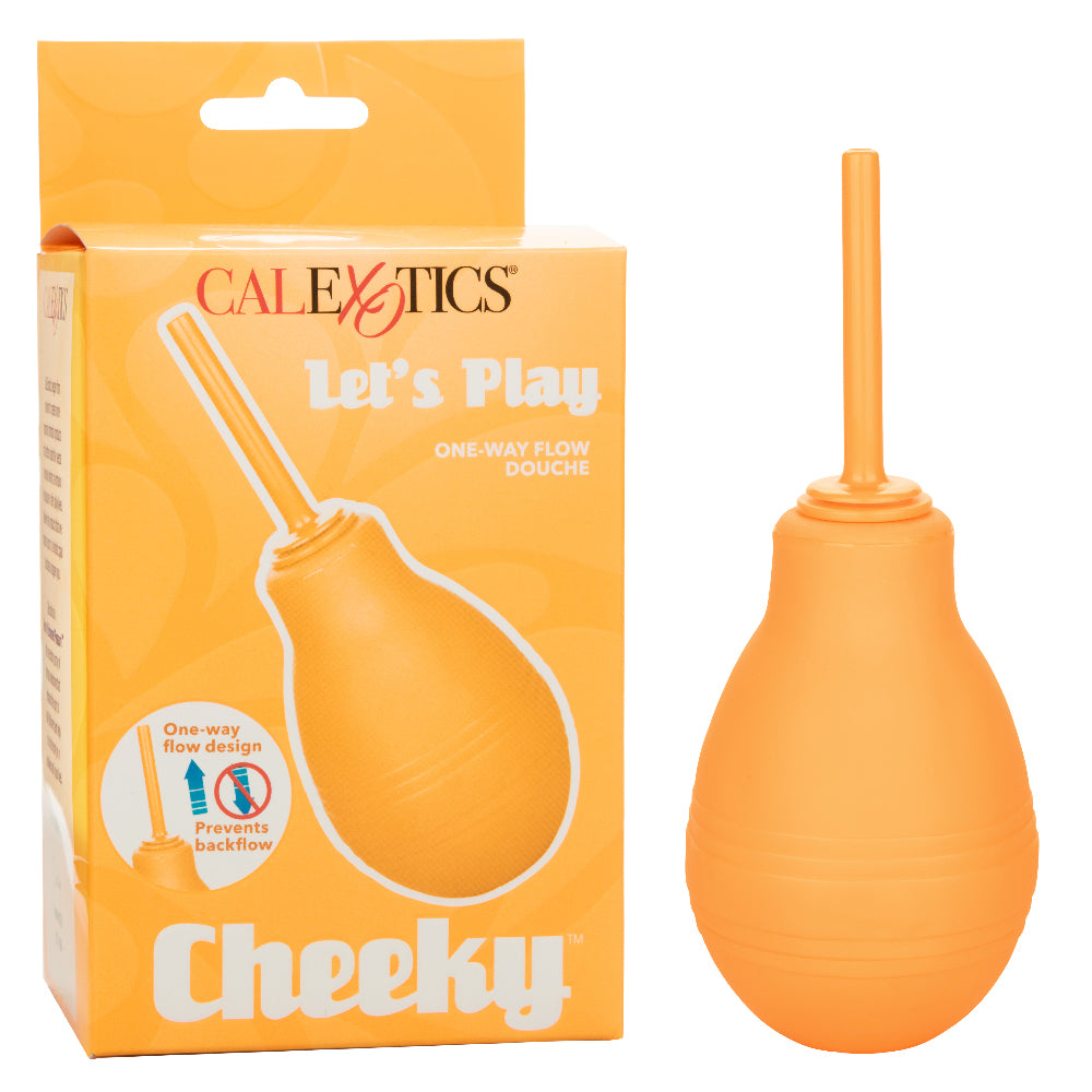 Cheeky One-Way Flow Douche - Orange | 716770108203 | Discreet Personal Wellness