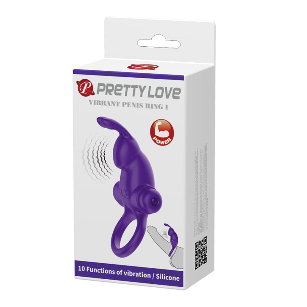Pretty Love Vibrant Penis Ring I - Purple | 6959532324228 | Discreet Personal Wellness