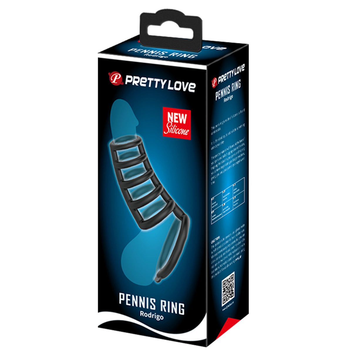 Pretty Love Penis Ring Rodrigo- Black | 6959532325898 | Discreet Personal Wellness