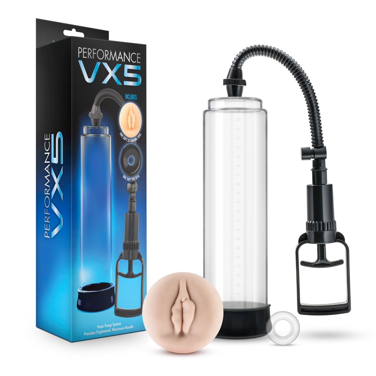 Performance - Vx5 Male Enhancement Pump System - Clear | 853858007222 | Discreet Personal Wellness