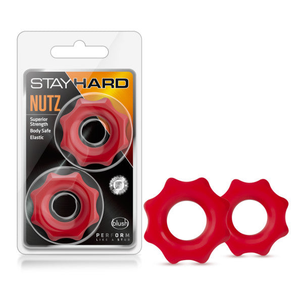 Stay Hard - Nutz - Red | 850002870268 | Discreet Personal Wellness