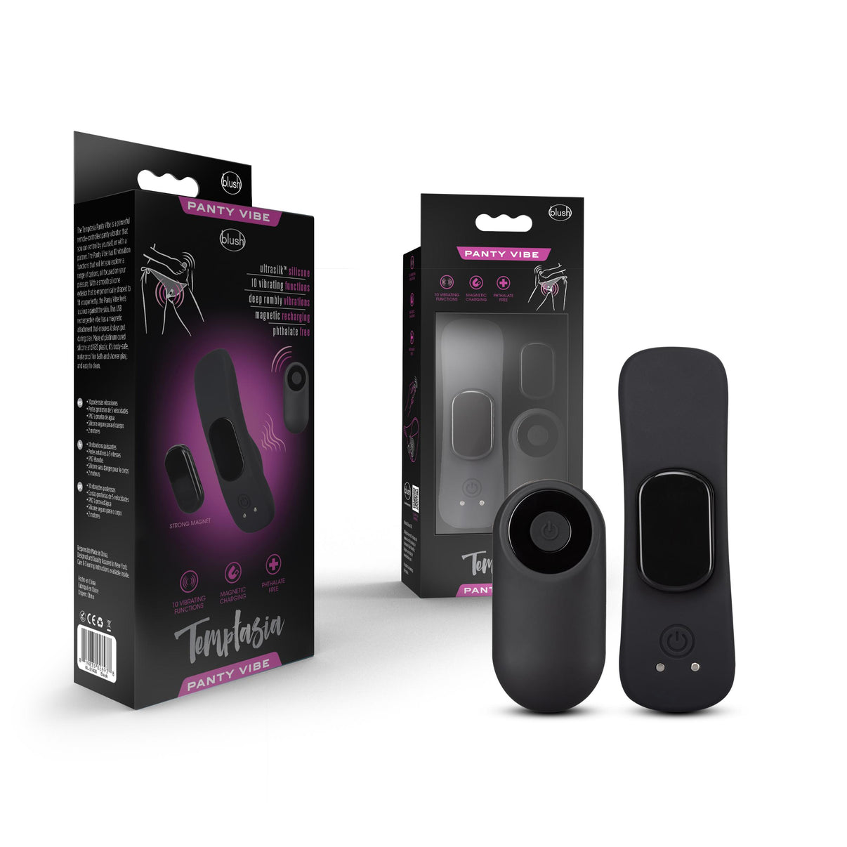 Temptasia - Remote Control Panty - Vibe - Black | 819835026938 | Discreet Personal Wellness