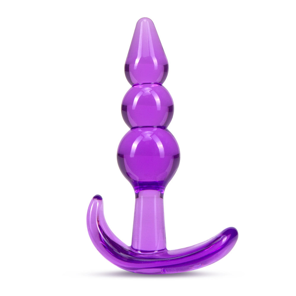 B Yours - Triple Bead Anal Plug - Purple | 819835026075 | Discreet Personal Wellness