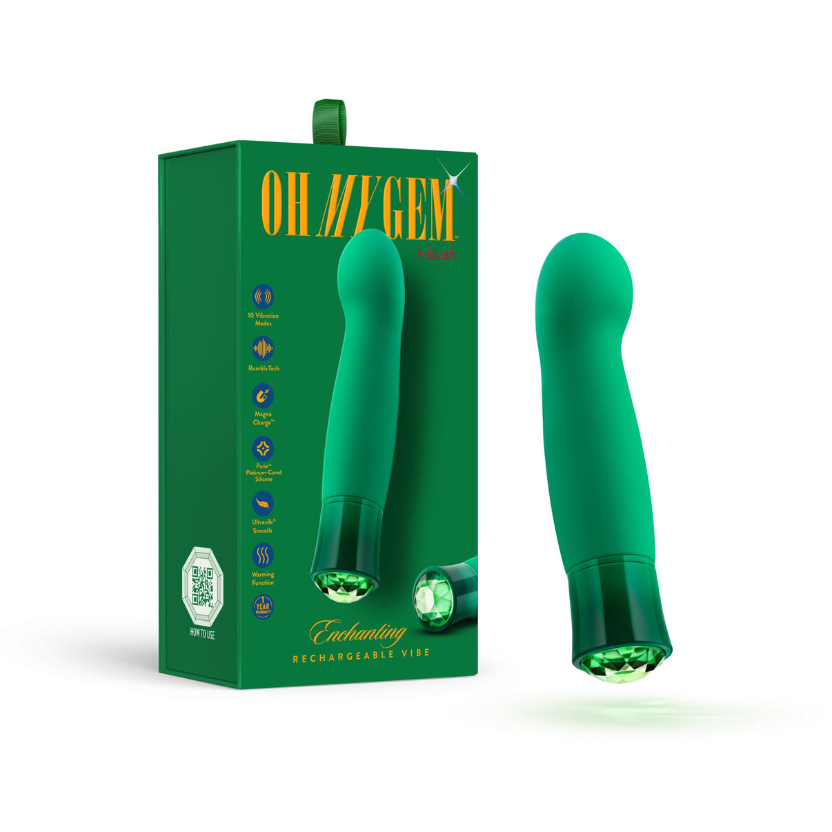 Oh My Gem - Enchanting - Emerald | 819835029564 | Discreet Personal Wellness