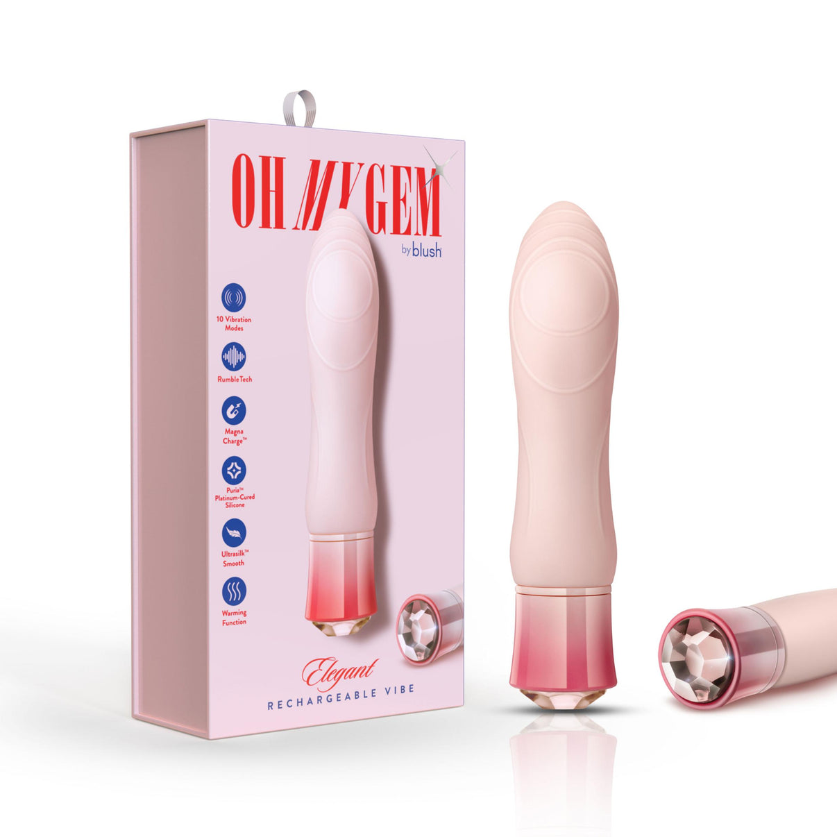 Oh My Gem - Elegant - Morganite - Pink | 819835029502 | Discreet Personal Wellness