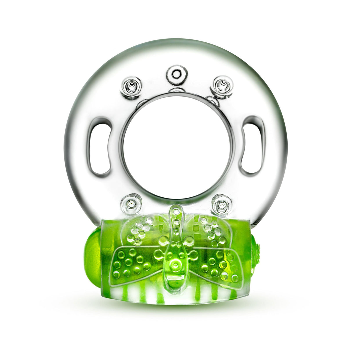 Play With Me - Arouser Vibrating C-Ring - Green | 850002870480 | Discreet Personal Wellness