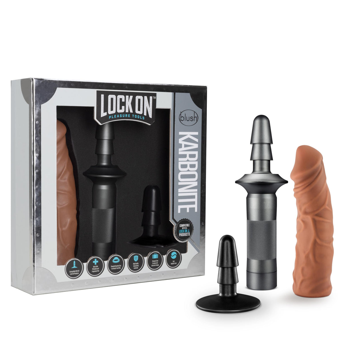 Lock on - Karbonite- Mocha | 819835027751 | Discreet Personal Wellness