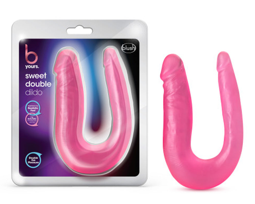 B Yours - Sweet Double Dildo - Pink | 819835025078 | Discreet Personal Wellness