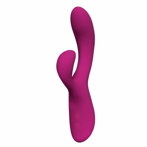 Blush Quinn Rabbit Vibrator Burgundy | 810138370995 | Discreet Personal Wellness