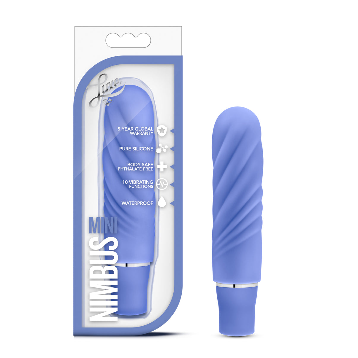 Luxe - Nimbus Mini - Periwinkle | 735380427238 | Discreet Personal Wellness