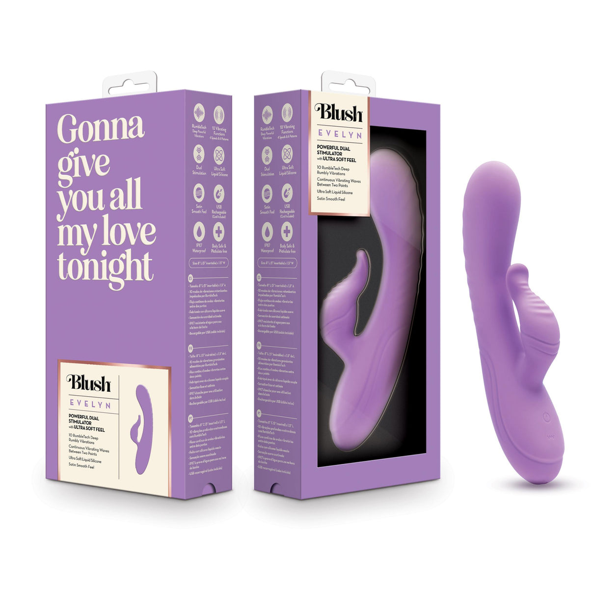 Blush - Evelyn - Purple | 810138370117 | Discreet Personal Wellness