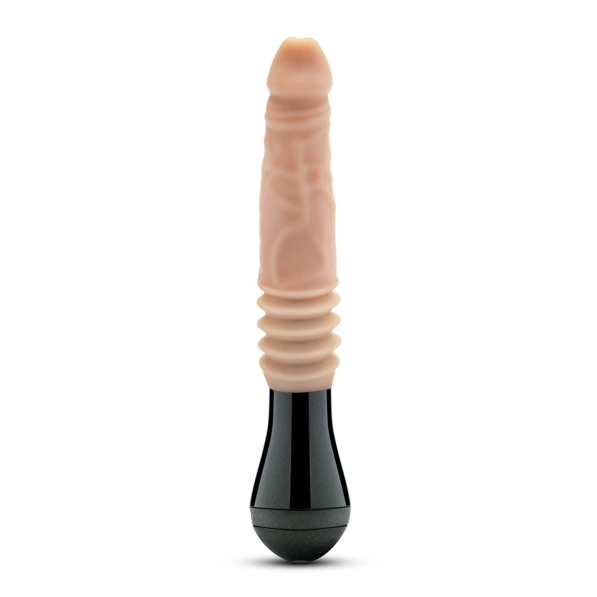 Dr. Skin Silicone - Dr. Knight - Thrusting Gyrating Vibrating Dildo - Beige | 819835026921 | Discreet Personal Wellness