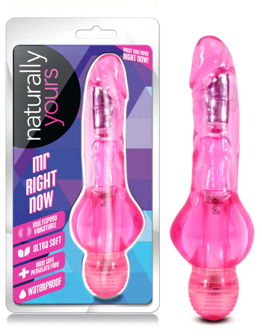 Naturally Yours - Mr. Right Now - Pink | 735380528003 | Discreet Personal Wellness