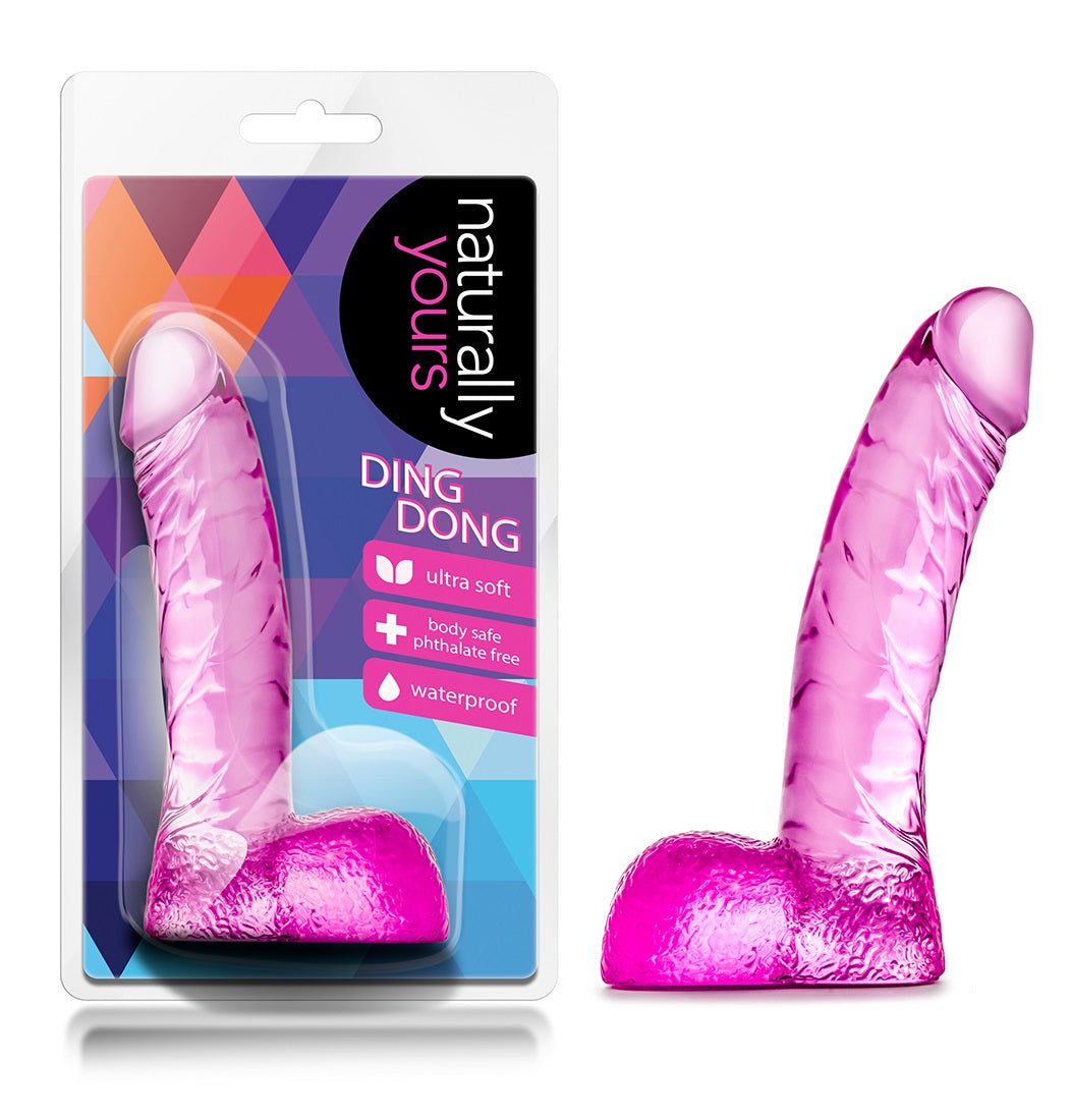 Naturally Yours Ding Penis - Pink | 702730686843 | Discreet Personal Wellness