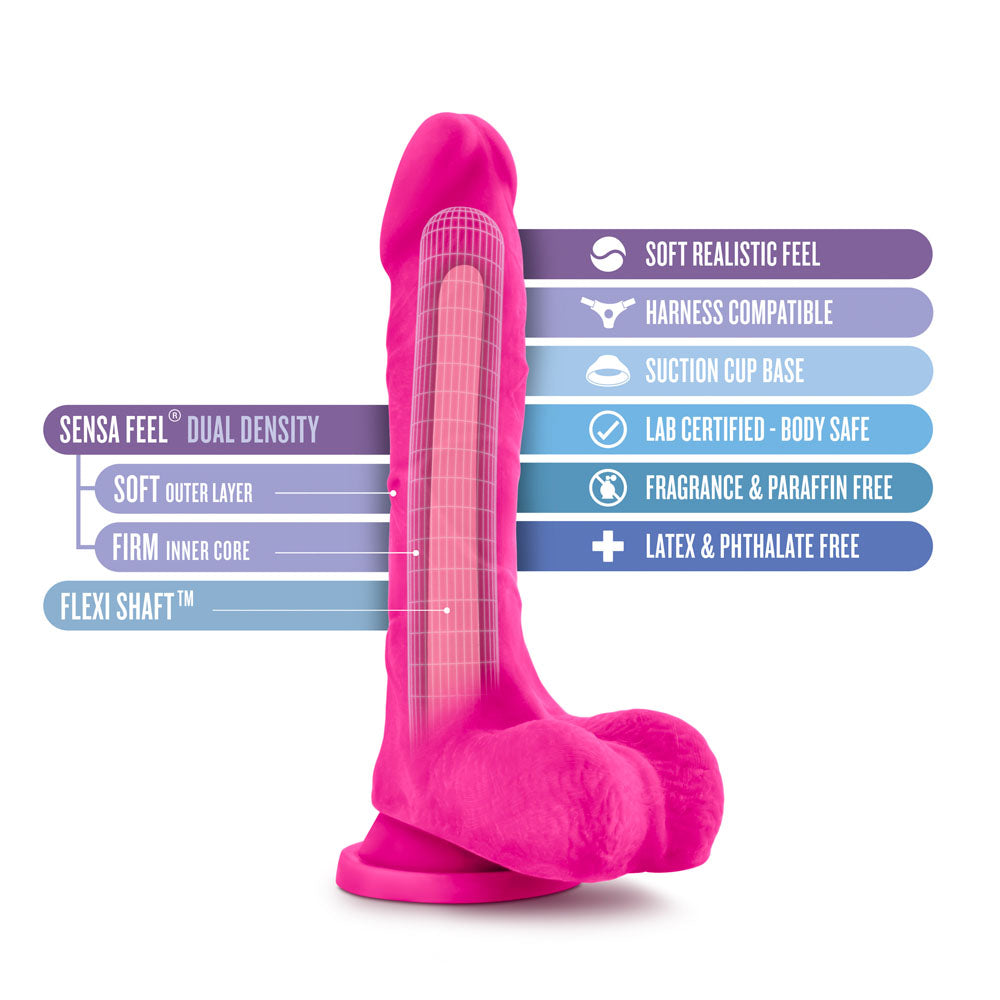 Au Natural - Bold - Thrill - 8.5 Inch Dildo - Pink | 819835023654 | Discreet Personal Wellness