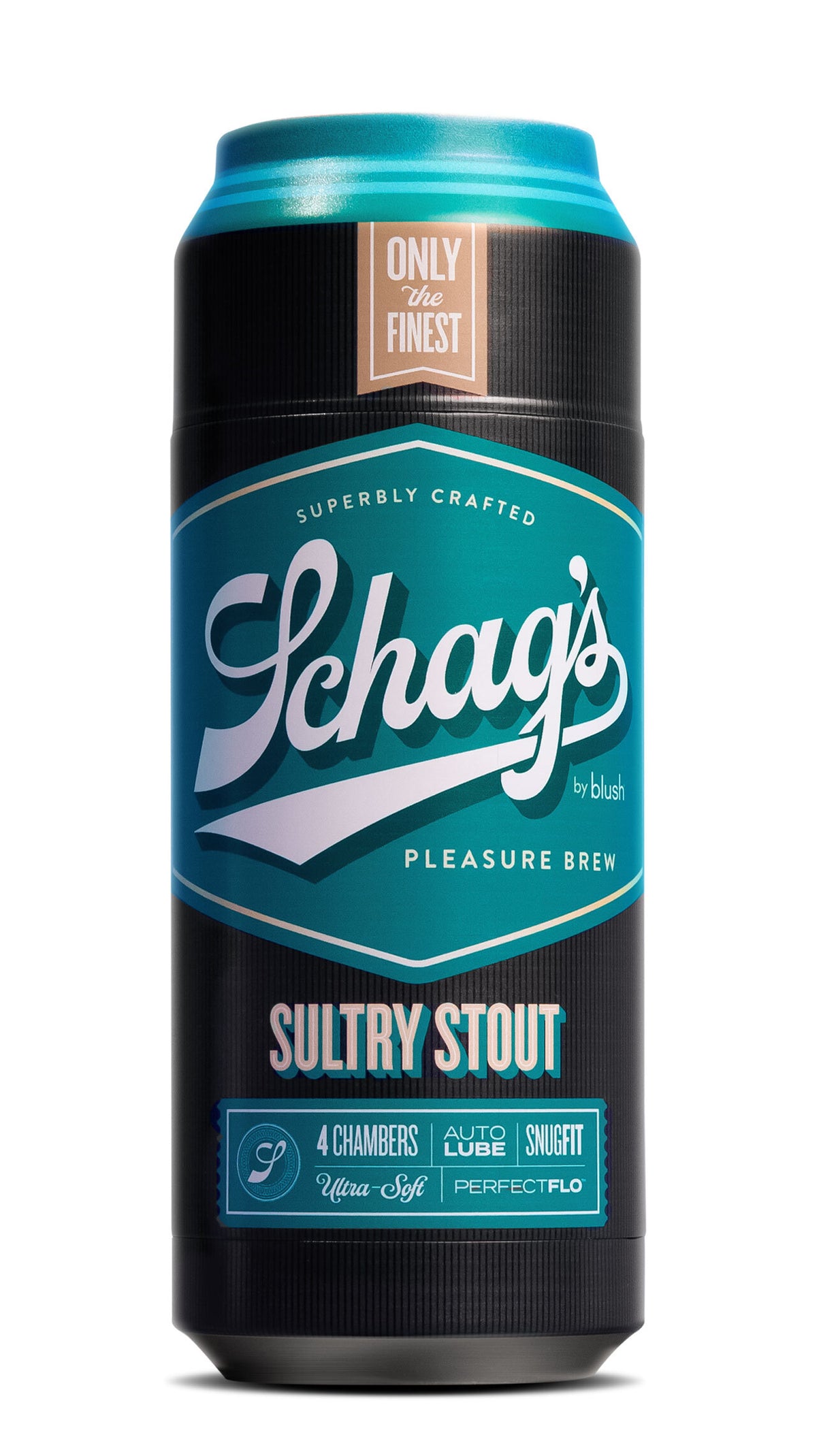 Schag's - Sultry Stout - Beer Can Style Penis Stroker | 819835028673 | Discreet Personal Wellness