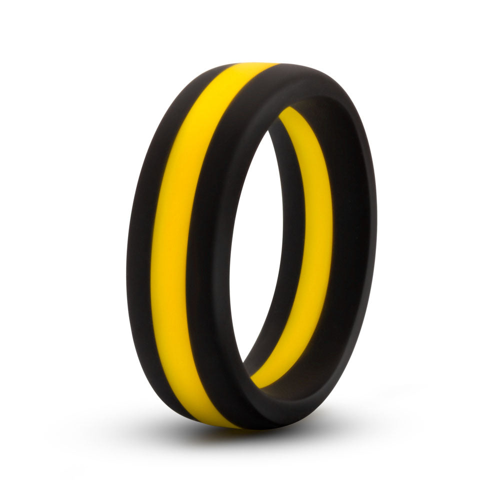 Performance - Silicone Go Pro Penis Ring - Black/gold/black | 853858007710 | Discreet Personal Wellness