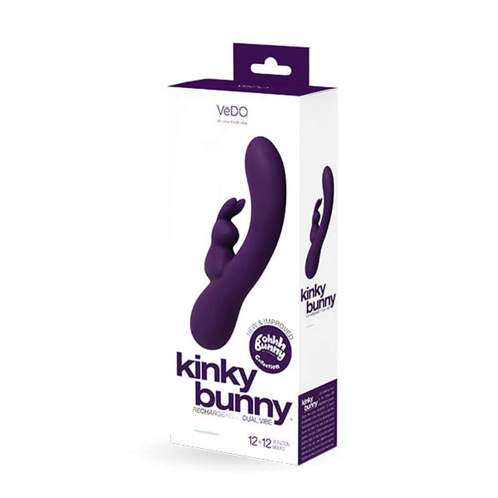 Kinky Bunny Plus Rechargeable Rabbit - Purple | 789185757052 | Discreet Personal Wellness