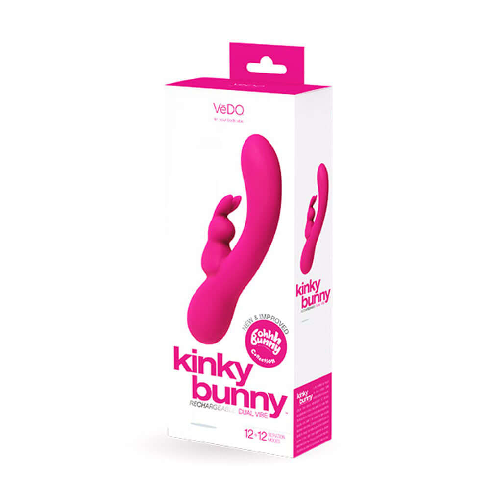 Kinky Bunny Plus Rechargeable Rabbit - Pink | 789185757069 | Discreet Personal Wellness