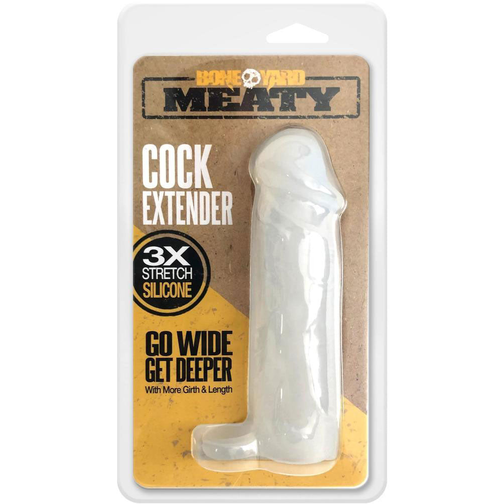 Meaty Penis Extender - Clear | 666987010625 | Discreet Personal Wellness