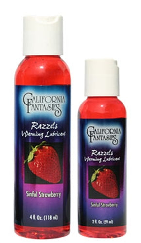 Razzels Warming Lubricant - Sinful Strawberry - 2.5 Oz. Bottle | 855487001015 | Discreet Personal Wellness