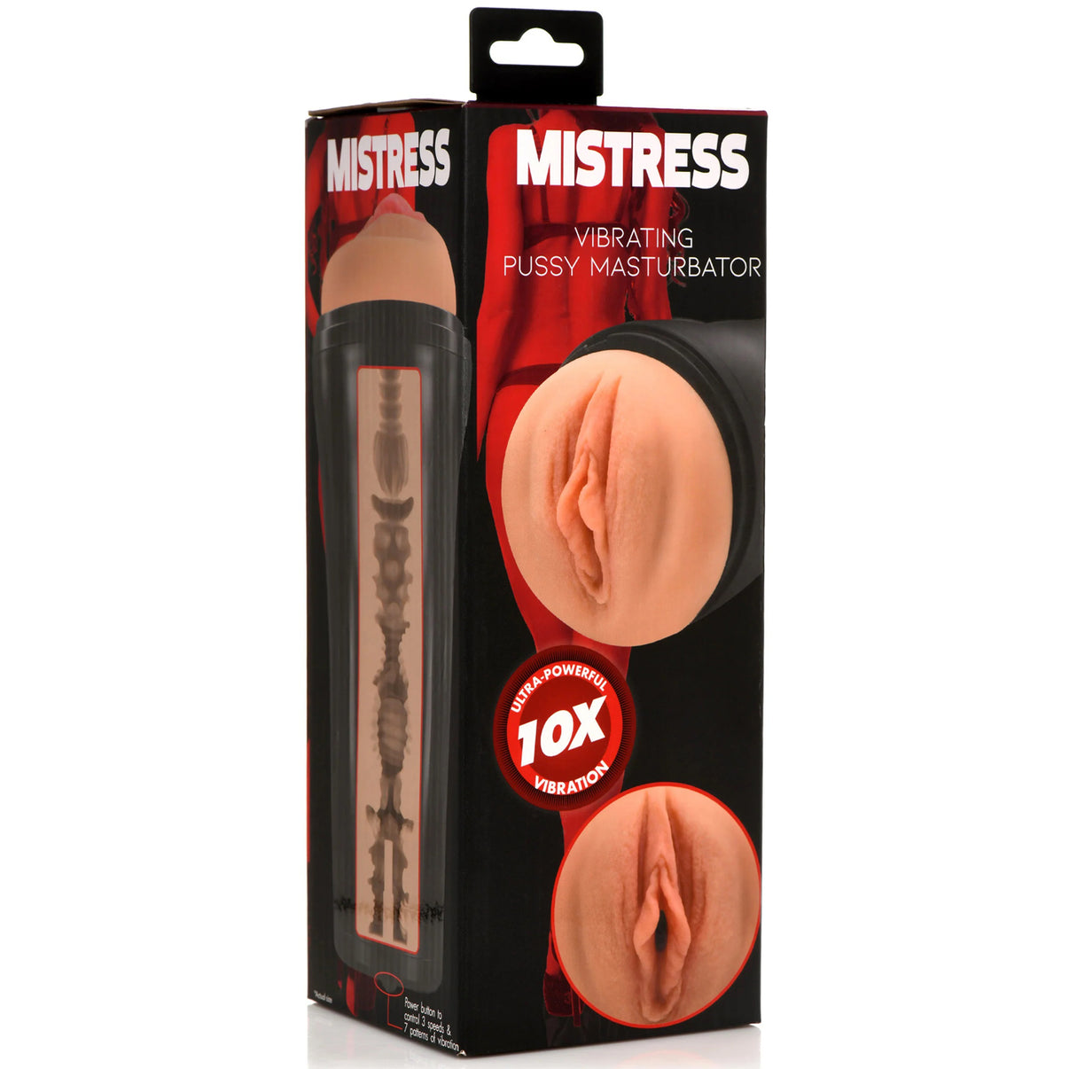 Mistress Vibrating Vagina Masturbator - Medium | 653078943702 | Discreet Personal Wellness