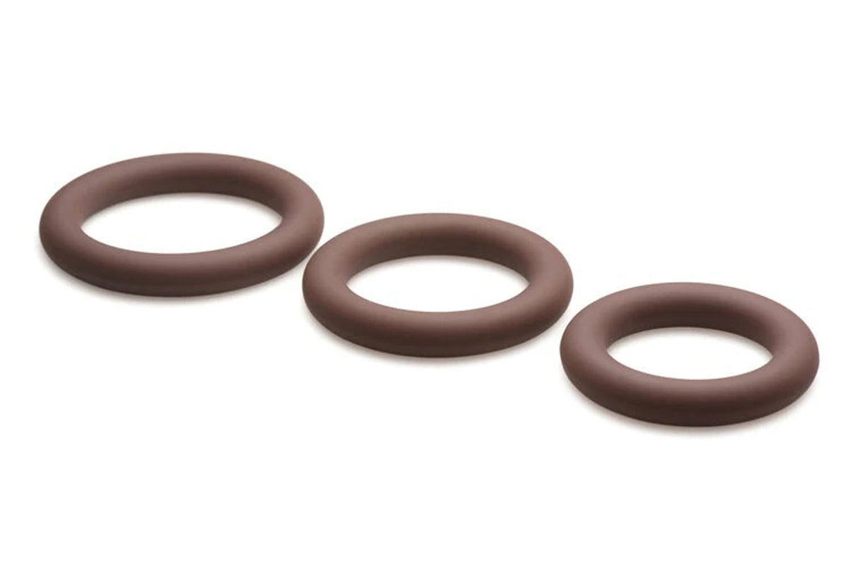 Jock Silicone Penis Ring Set in - Dark | 653078944716 | Discreet Personal Wellness