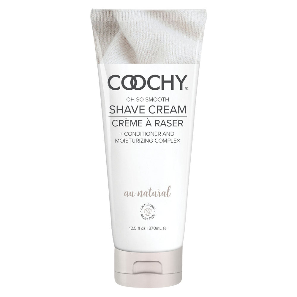 Coochy Shave Cream Au Natural 12.5 Fl. Oz. | 638258900447 | Discreet Personal Wellness