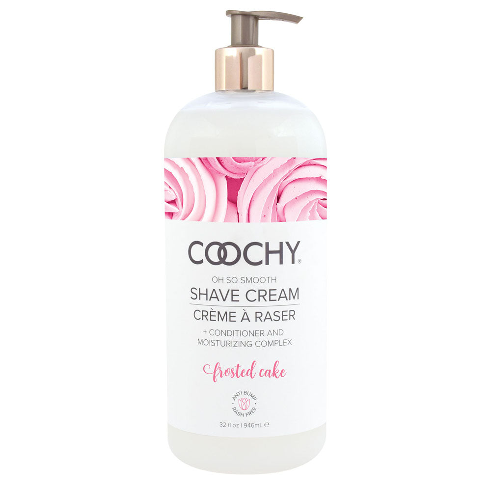 Coochy Shave Cream Frosted Cake 32 Oz | 638258901697 | Discreet Personal Wellness