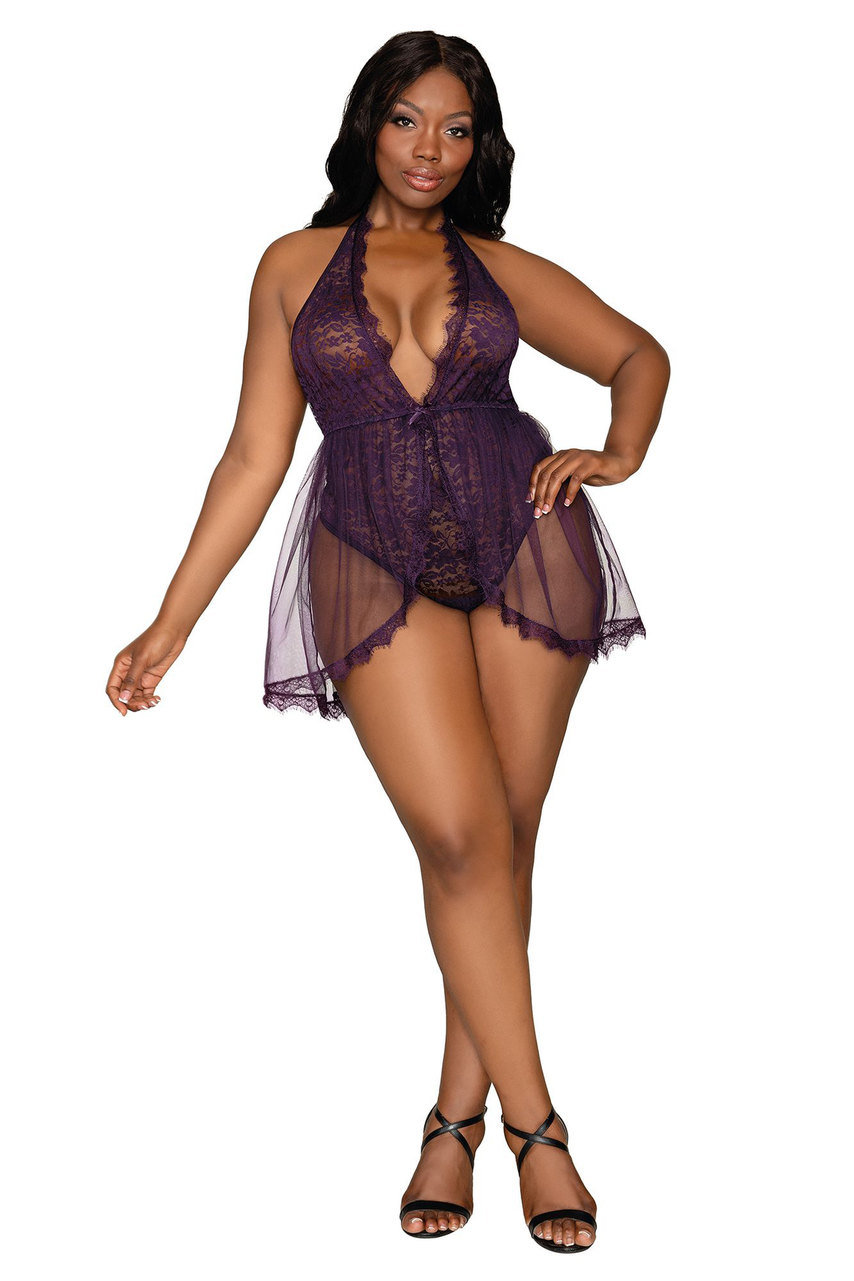 Teddy - Queen Size - Eggplant | 888368317059 | Discreet Personal Wellness