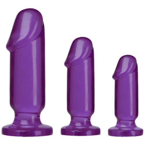 Crystal Jellies Anal Starter Kit - Purple | 782421022440 | Discreet Personal Wellness