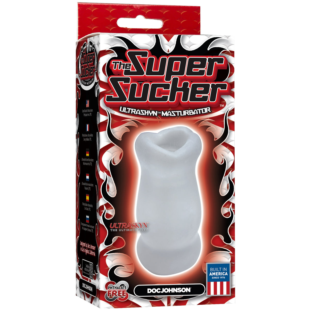 The Super Sucker Ultraskyn Masturbator - Clear | 782421930516 | Discreet Personal Wellness