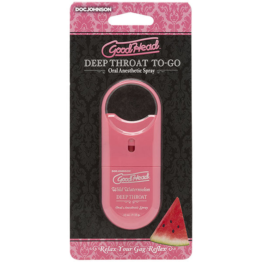 Goodhead - Deep Oral Spray to-Go - Wild Watermelon - .33 Oz. | 782421069247 | Discreet Personal Wellness