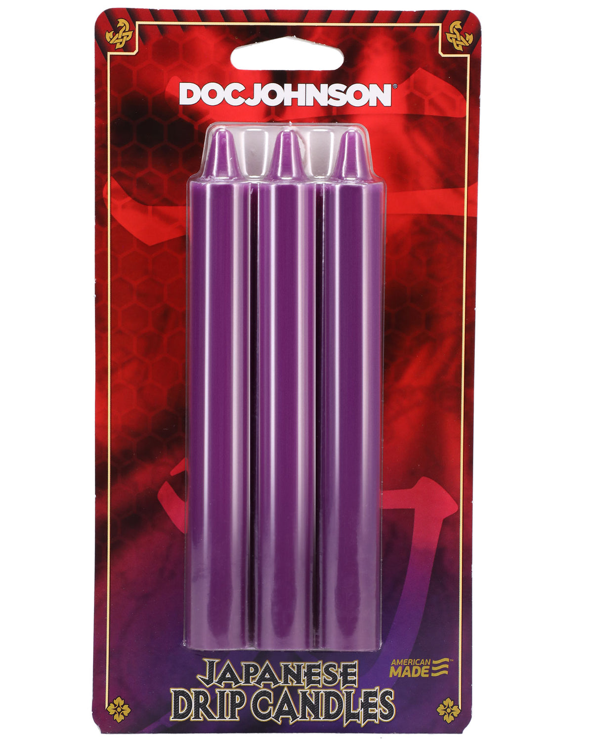 Japanese Drip Candles - 3 Pack - Purple | 782421082819 | Discreet Personal Wellness