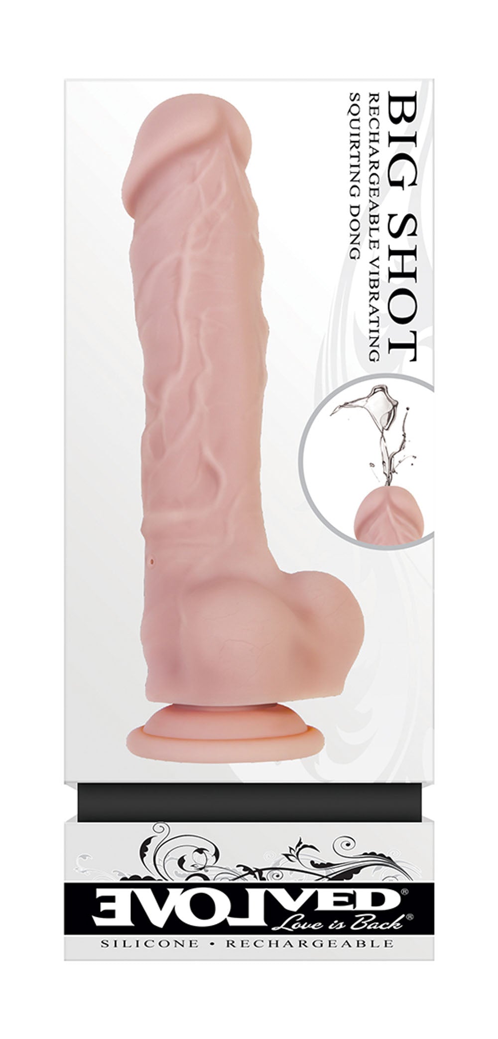 Evolved Big Shot Squirting Dildo | 844477012322 | Discreet Personal Wellness