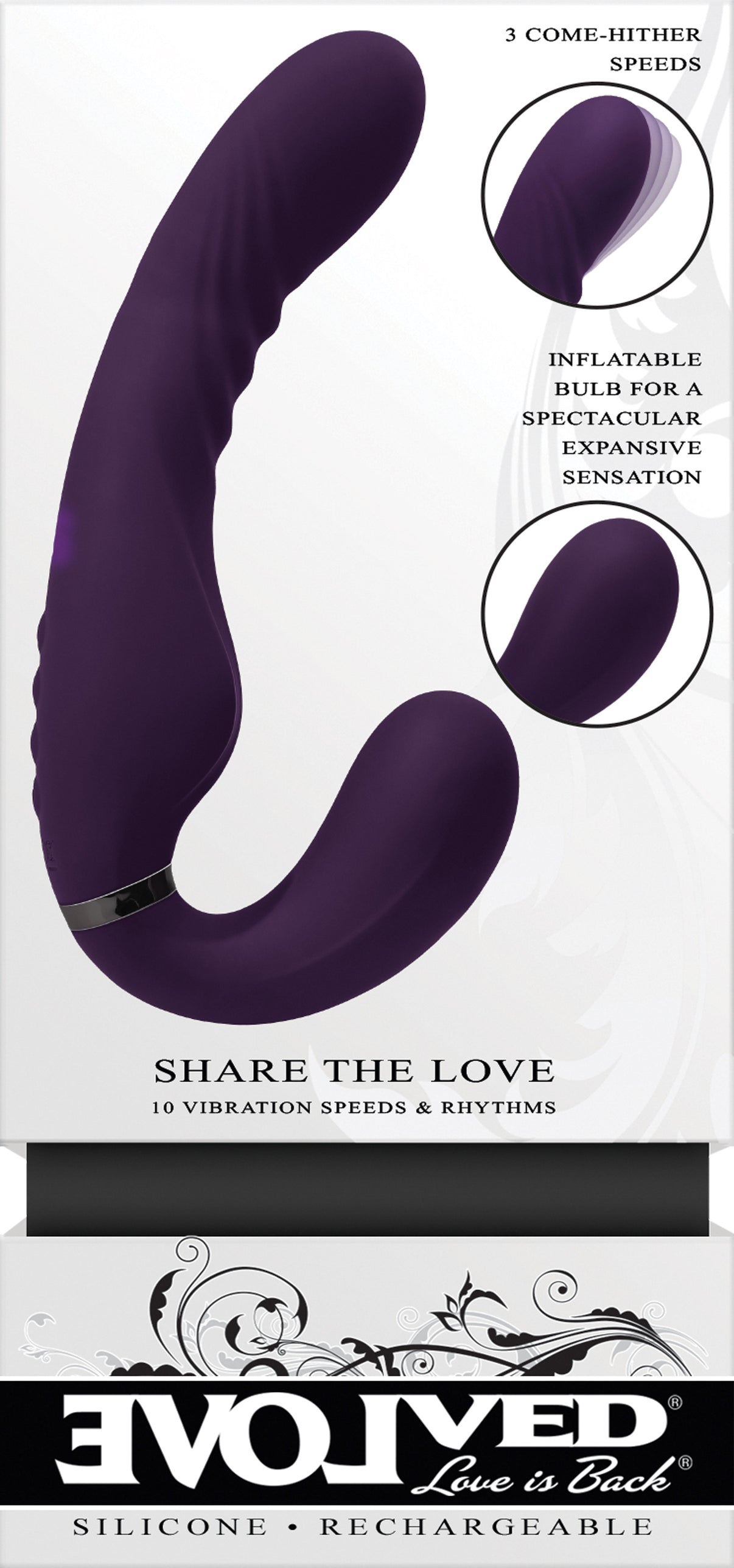 Share the Love - Purple | 844477023922 | Discreet Personal Wellness