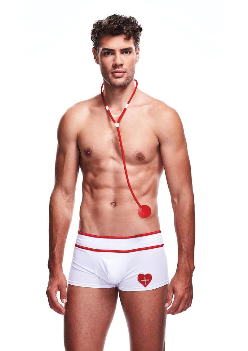 2 Piece Doctor Love Set - Medium/large - White | 4890808222928 | Discreet Personal Wellness