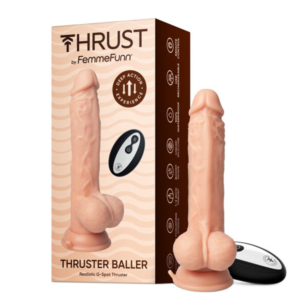 Thruster Baller - Nude | 810119281494 | Discreet Personal Wellness