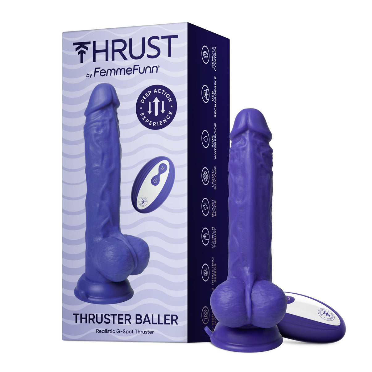 Thruster Baller - Purple | 810119281517 | Discreet Personal Wellness