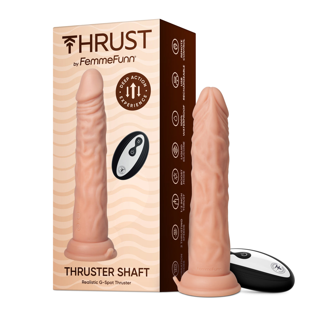Thruster Shaft - Nude | 810119281524 | Discreet Personal Wellness