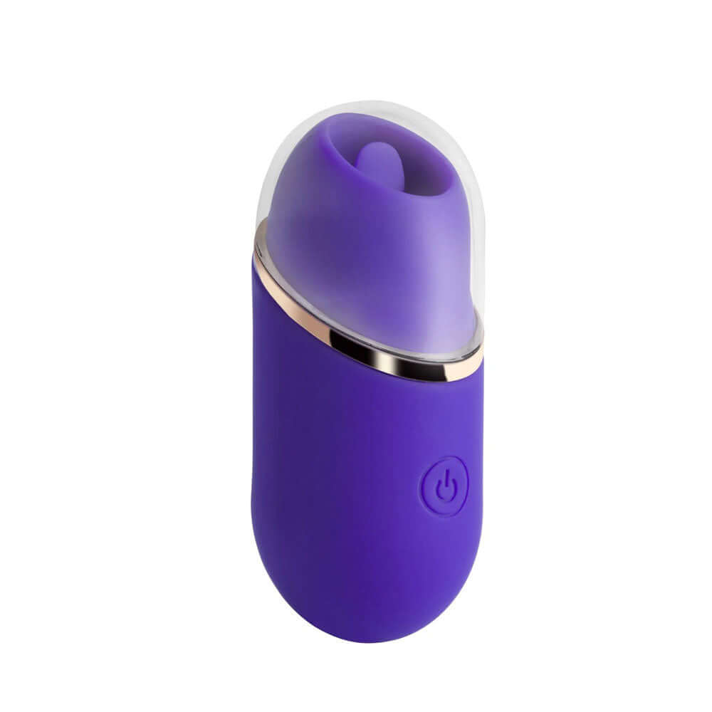 Abby - Mini Clitoris Licking Vibrator Tongue Sex Toy - Purple | 794568042144 | Discreet Personal Wellness