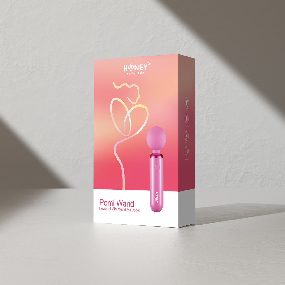 Pomi Wand - Clitoris Teasing Wand - Pink | 794568044735 | Discreet Personal Wellness