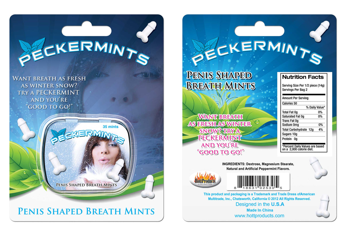 Peckermints - Blister Card | 818631026609 | Discreet Personal Wellness