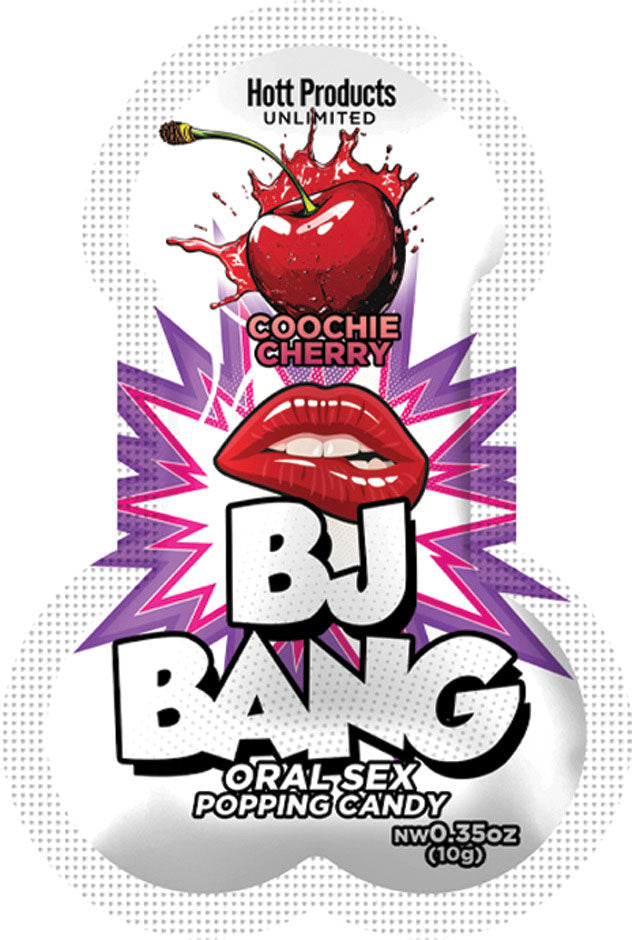 Bj Bang - Oral Sex Popping Candy - Cherry 10gm | 818361035977 | Discreet Personal Wellness